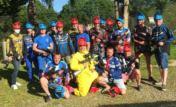 Ambiance paintball entre amis